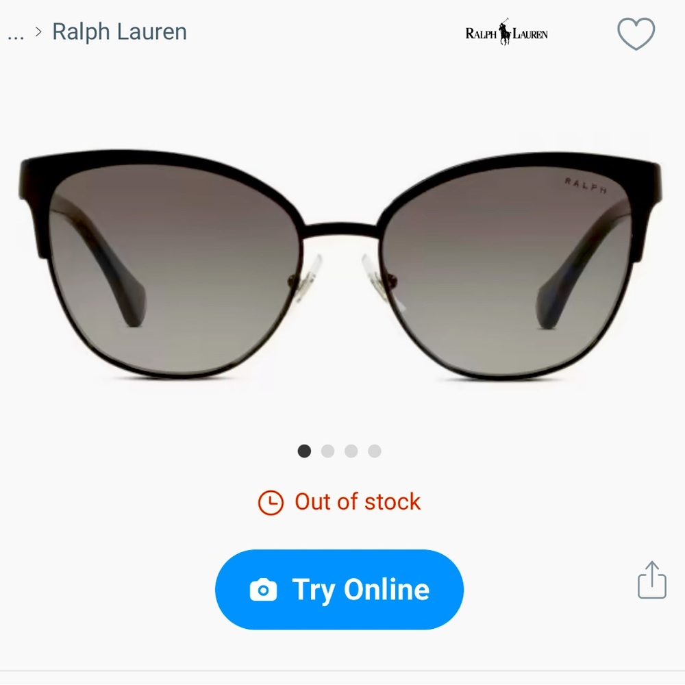 Ralph Lauren Black Sunglasses